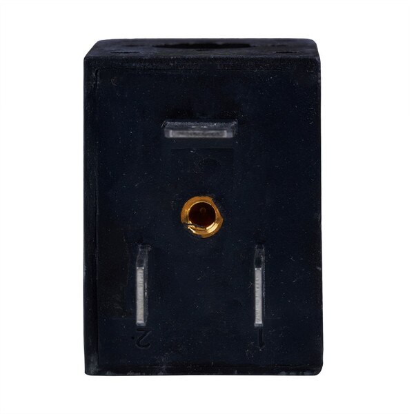 plug-end view of the solenoid